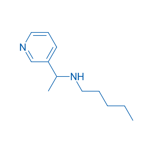 N-(1-(Pyridin-3-yl)ethyl)pentan-1-amine 100mg