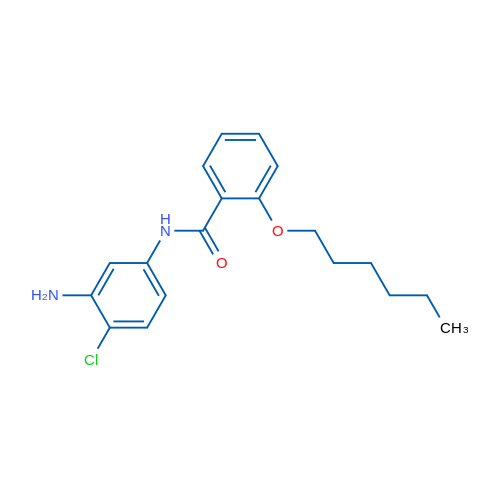 N-(3-Amino-4-chlorophenyl)-2-(hexyloxy)benzamide 1g