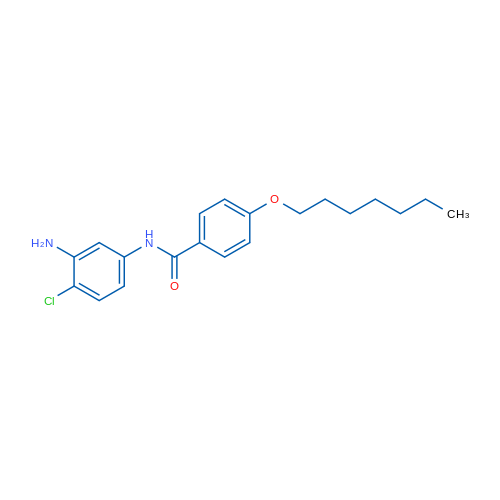 N-(3-Amino-4-chlorophenyl)-4-(heptyloxy)benzamide 5g
