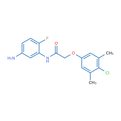 N-(5-Amino-2-fluorophenyl)-2-(4-chloro-3,5-dimethylphenoxy)acetamide 1g