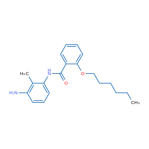 N-(3-Amino-2-methylphenyl)-2-(hexyloxy)benzamide 5g