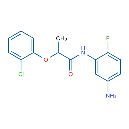N-(5-Amino-2-fluorophenyl)-2-(2-chlorophenoxy)propanamide 5g