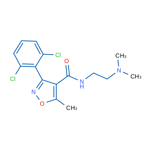 3-(2,6-Dichlorophenyl)-N-[2-(dimethylamino)ethyl]-5-methyl-1,2-oxazole-4-carboxamide 1g