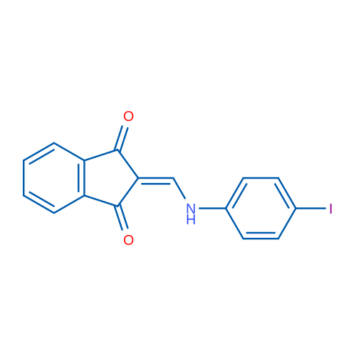 2-{[(4-iodophenyl)amino]methylidene}-2,3-dihydro-1H-indene-1,3-dione 1g
