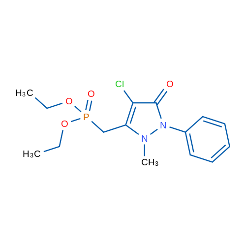 Diethyl [(4-chloro-2-methyl-5-oxo-1-phenyl-2,5-dihydro-1H-pyrazol-3-yl)methyl]phosphonate 1g