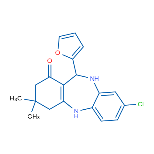 6-Chloro-10-(furan-2-yl)-14,14-dimethyl-2,9-diazatricyclo[9.4.0.0^{3,8}]pentadeca-1(11),3(8),4,6-tetraen-12-one 1g