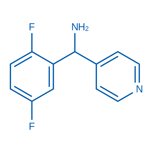 (2,5-Difluorophenyl)(pyridin-4-yl)methanamine 100mg