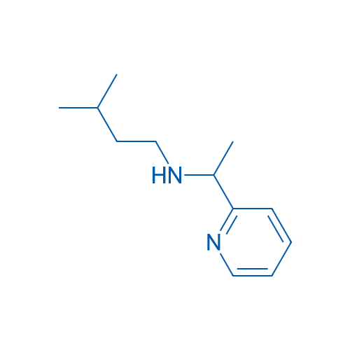 3-Methyl-N-(1-(pyridin-2-yl)ethyl)butan-1-amine 100mg