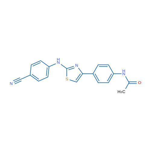 N-(4-{2-[(4-cyanophenyl)amino]-1,3-thiazol-4-yl}phenyl)acetamide 1g