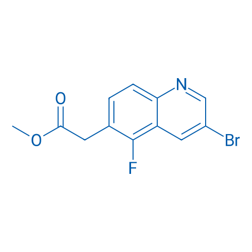 Methyl 2-(3-bromo-5-fluoroquinolin-6-yl)acetate 250mg