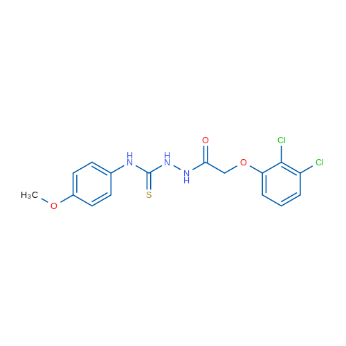 2-(2,3-Dichlorophenoxy)-N-{[(4-methoxyphenyl)carbamothioyl]amino}acetamide 1g