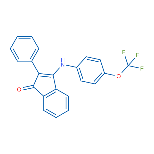 2-Phenyl-3-{[4-(trifluoromethoxy)phenyl]amino}-1H-inden-1-one 1g