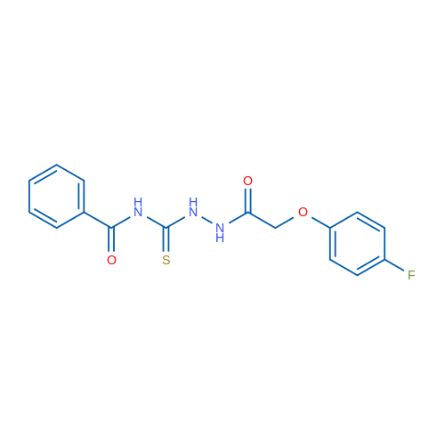 2-(4-Fluorophenoxy)-N-{[(phenylformamido)methanethioyl]amino}acetamide 1g