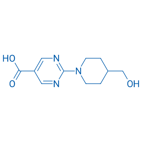 2-(4-(Hydroxymethyl)piperidin-1-yl)pyrimidine-5-carboxylic acid 1g