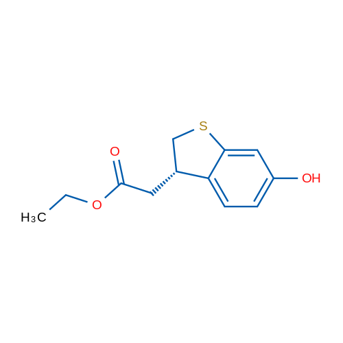 (S)-Ethyl 2-(6-hydroxy-2,3-dihydrobenzo[b]thiophen-3-yl)acetate 1g