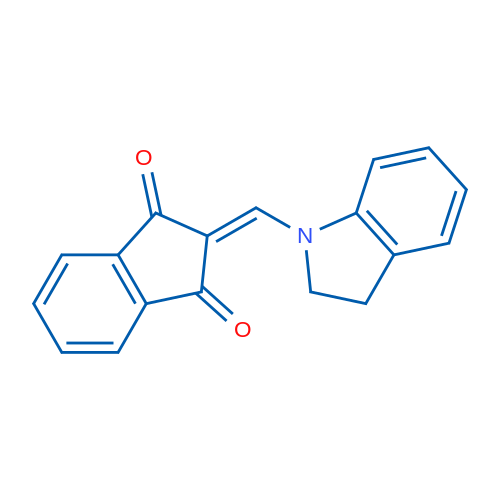 2-[(2,3-Dihydro-1H-indol-1-yl)methylidene]-2,3-dihydro-1H-indene-1,3-dione 1g