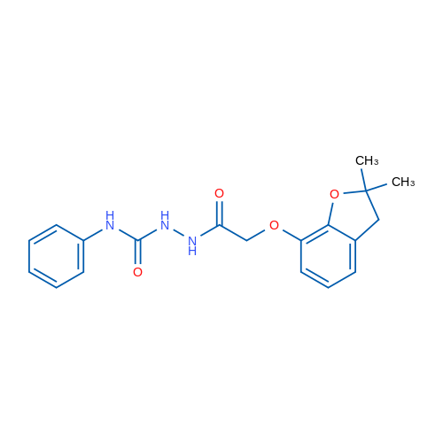2-[(2,2-Dimethyl-2,3-dihydro-1-benzofuran-7-yl)oxy]-N-[(phenylcarbamoyl)amino]acetamide 1g