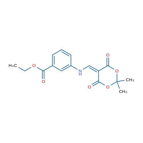 Ethyl 3-{[(2,2-dimethyl-4,6-dioxo-1,3-dioxan-5-ylidene)methyl]amino}benzoate 1g