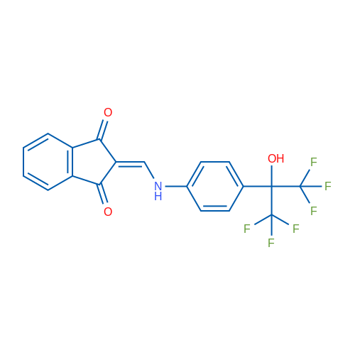 2-({[4-(1,1,1,3,3,3-hexafluoro-2-hydroxypropan-2-yl)phenyl]amino}methylidene)-2,3-dihydro-1H-indene-1,3-dione 1g
