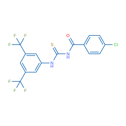 3-[3,5-Bis(trifluoromethyl)phenyl]-1-(4-chlorobenzoyl)thiourea 1g