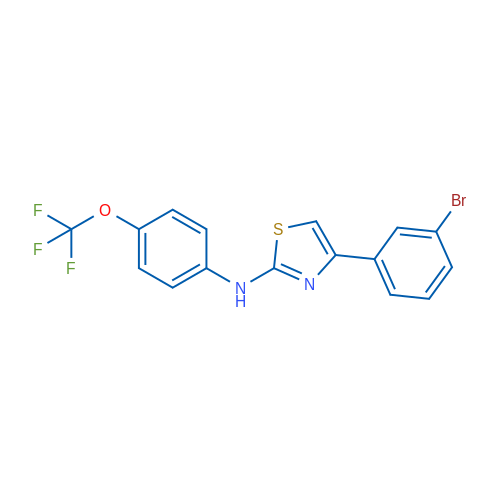 4-(3-Bromophenyl)-N-[4-(trifluoromethoxy)phenyl]-1,3-thiazol-2-amine 1g
