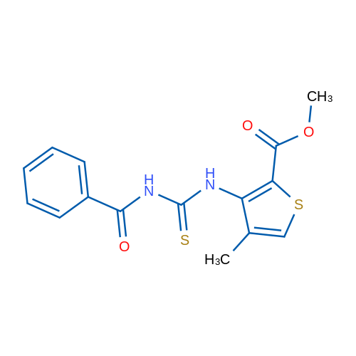 Methyl 4-methyl-3-{[(phenylformamido)methanethioyl]amino}thiophene-2-carboxylate 1g