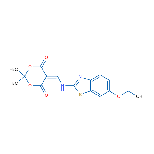 5-{[(6-ethoxy-1,3-benzothiazol-2-yl)amino]methylidene}-2,2-dimethyl-1,3-dioxane-4,6-dione 1g