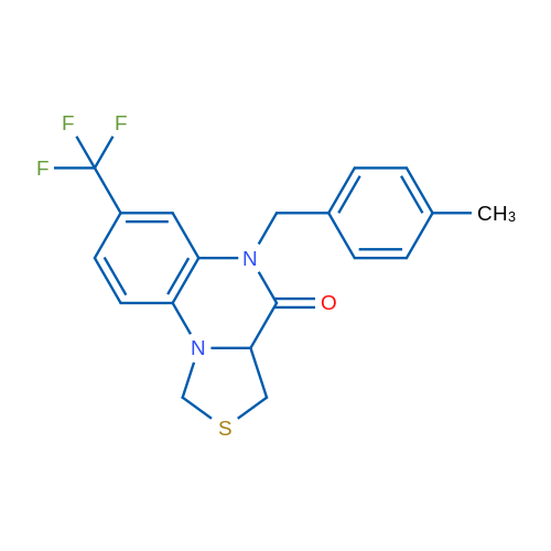 5-[(4-Methylphenyl)methyl]-7-(trifluoromethyl)-1H,3H,3aH,4H,5H-[1,3]thiazolo[3,4-a]quinoxalin-4-one 1g