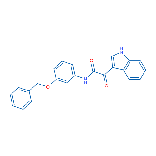 N-[3-(Benzyloxy)phenyl]-2-(1H-indol-3-yl)-2-oxoacetamide 1g