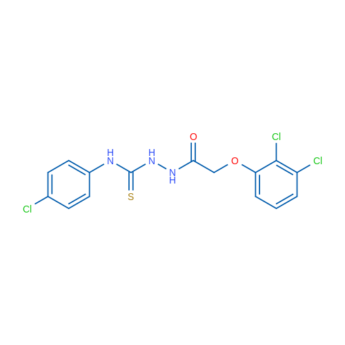 N-{[(4-chlorophenyl)carbamothioyl]amino}-2-(2,3-dichlorophenoxy)acetamide 1g