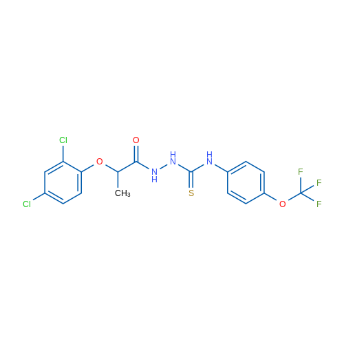 2-(2,4-Dichlorophenoxy)-N-({[4-(trifluoromethoxy)phenyl]carbamothioyl}amino)propanamide 1g