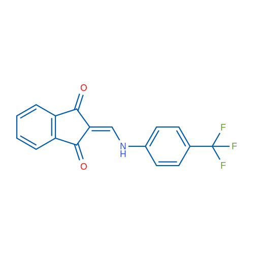 2-({[4-(trifluoromethyl)phenyl]amino}methylidene)-2,3-dihydro-1H-indene-1,3-dione 1g