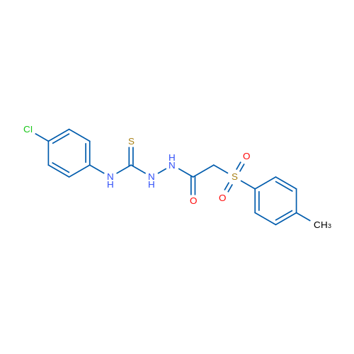 N-{[(4-chlorophenyl)carbamothioyl]amino}-2-(4-methylbenzenesulfonyl)acetamide 1mg