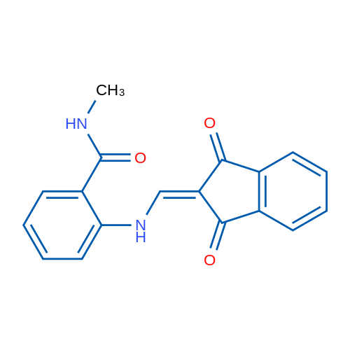 2-{[(1,3-dioxo-2,3-dihydro-1H-inden-2-ylidene)methyl]amino}-N-methylbenzamide 1g