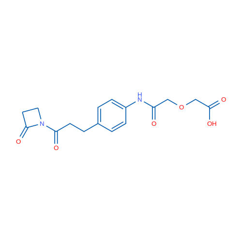 ((4-[3-OXo-3-(2-oxo-azetidin-1-yl)-propyl]-phenylcarbamoyl)-methoxy)-acetic acid 250mg