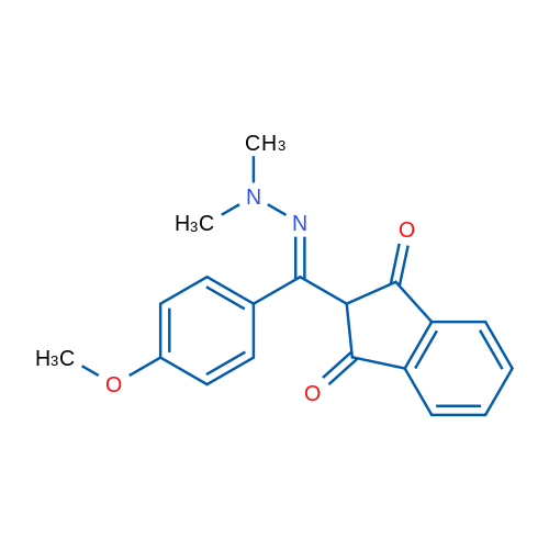 2-[(2,2-Dimethylhydrazin-1-ylidene)(4-methoxyphenyl)methyl]-2,3-dihydro-1H-indene-1,3-dione 1g