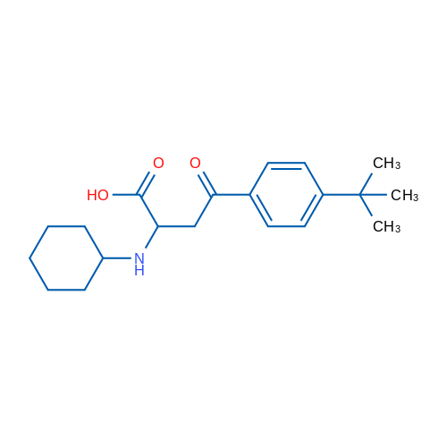 4-(4-tert-Butylphenyl)-2-(cyclohexylamino)-4-oxobutanoic acid 1g