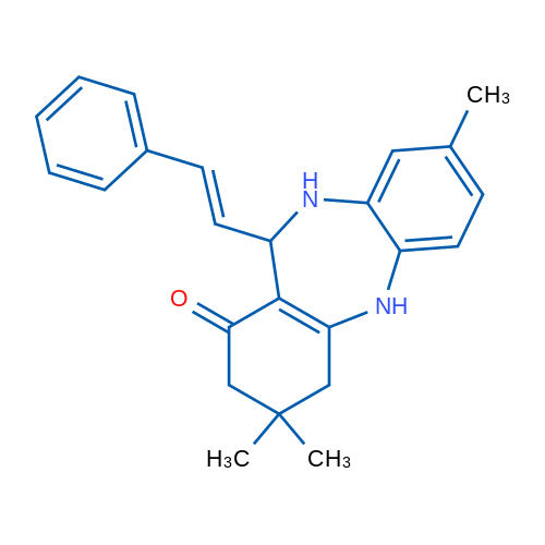 6,14,14-Trimethyl-10-[(E)-2-phenylethenyl]-2,9-diazatricyclo[9.4.0.0^{3,8}]pentadeca-1(11),3(8),4,6-tetraen-12-one 1g