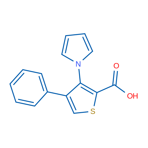 4-Phenyl-3-(1H-pyrrol-1-yl)thiophene-2-carboxylic acid 1g
