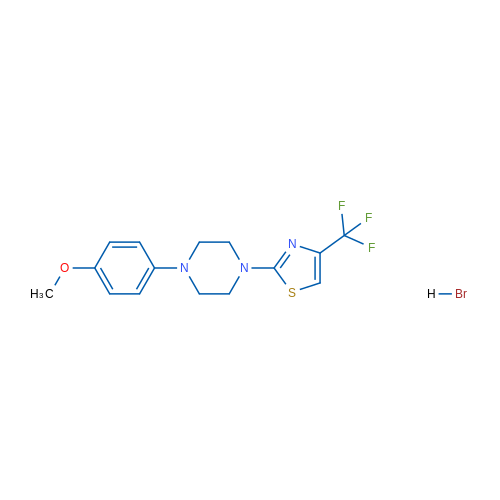1-(4-Methoxyphenyl)-4-[4-(trifluoromethyl)-1,3-thiazol-2-yl]piperazine hydrobromide 1g