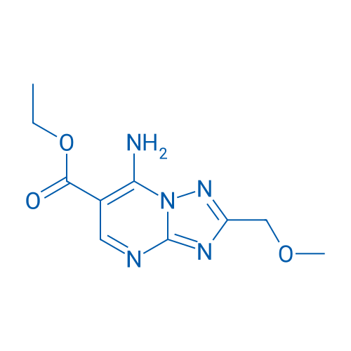 Ethyl 7-amino-2-(methoxymethyl)-[1,2,4]triazolo[1,5-a]pyrimidine-6-carboxylate 250mg