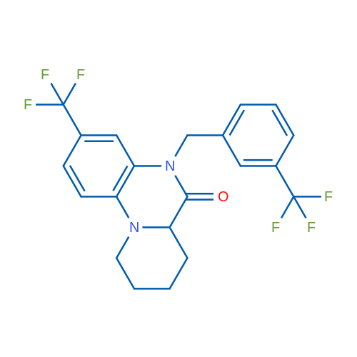 3-(Trifluoromethyl)-5-{[3-(trifluoromethyl)phenyl]methyl}-5H,6H,6aH,7H,8H,9H,10H-pyrido[1,2-a]quinoxalin-6-one 1g