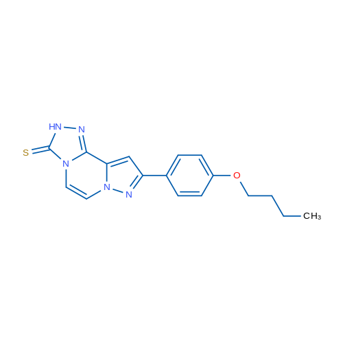 11-(4-Butoxyphenyl)-3,4,6,9,10-pentaazatricyclo[7.3.0.0^{2,6}]dodeca-1(12),2,7,10-tetraene-5-thione 1g