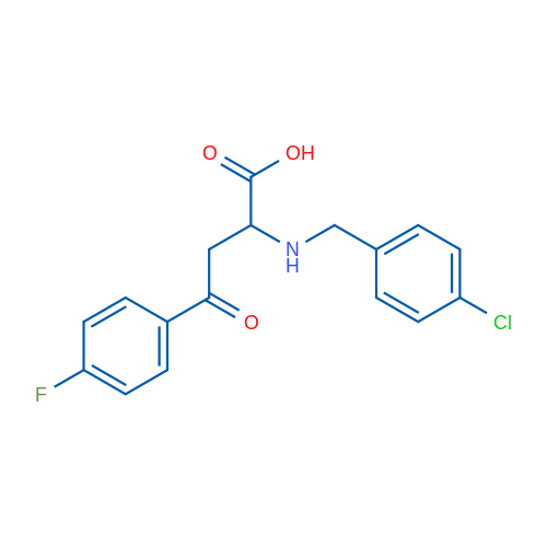 2-{[(4-chlorophenyl)methyl]amino}-4-(4-fluorophenyl)-4-oxobutanoic acid 1g