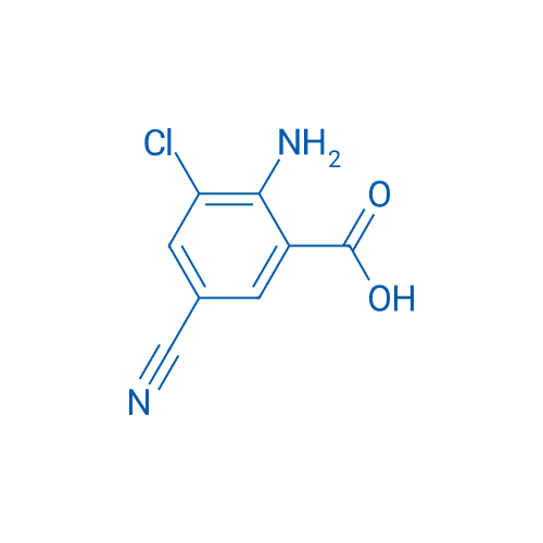 2-Amino-3-chloro-5-cyanobenzoic acid 1g