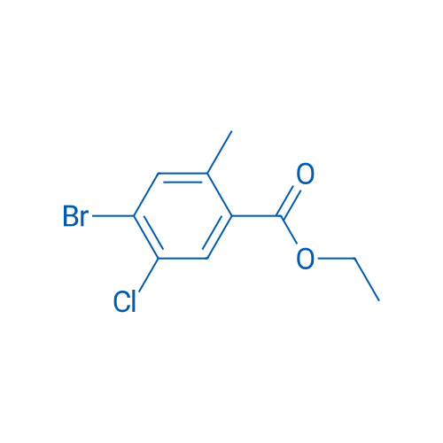 Ethyl 4-bromo-5-chloro-2-methylbenzoate 250mg