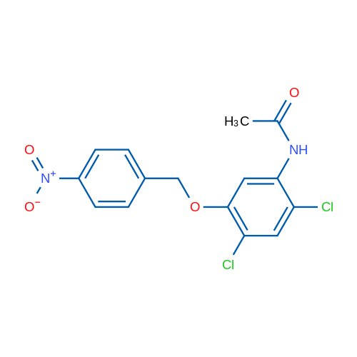 N-(2,4-Dichloro-5-((4-nitrobenzyl)oxy)phenyl)acetamide 1g