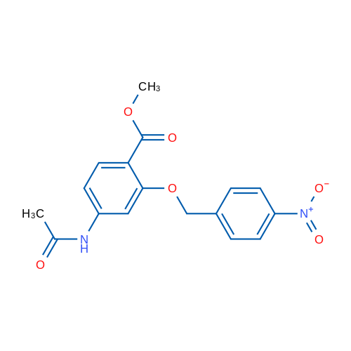 Methyl 4-acetamido-2-((4-nitrobenzyl)oxy)benzoate 1g