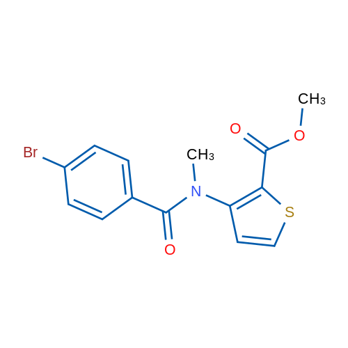 Methyl 3-(4-bromo-N-methylbenzamido)thiophene-2-carboxylate 5g