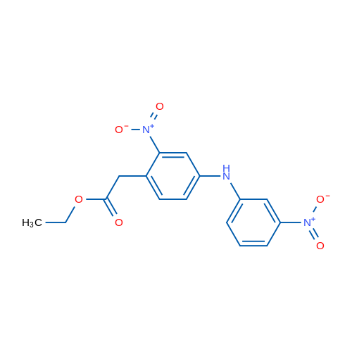 Ethyl 2-(2-nitro-4-((3-nitrophenyl)amino)phenyl)acetate 1g